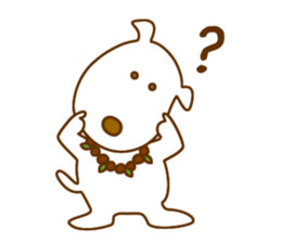 The dog which lives at Hawaii sticker #9062307