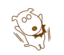 The dog which lives at Hawaii sticker #9062309