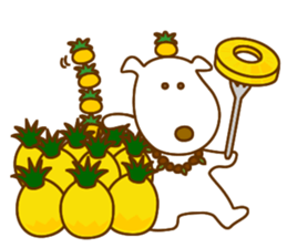 The dog which lives at Hawaii sticker #9062318