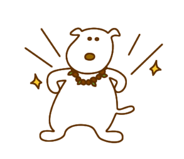The dog which lives at Hawaii sticker #9062320