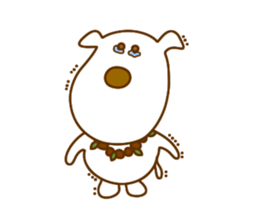 The dog which lives at Hawaii sticker #9062321