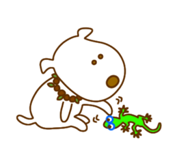 The dog which lives at Hawaii sticker #9062323