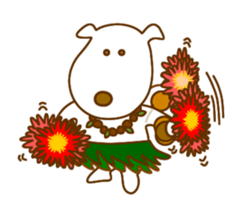 The dog which lives at Hawaii sticker #9062326