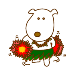 The dog which lives at Hawaii sticker #9062327