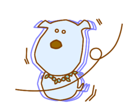 The dog which lives at Hawaii sticker #9062330