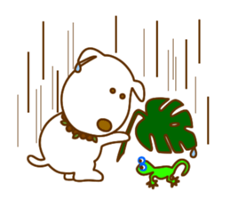 The dog which lives at Hawaii sticker #9062331