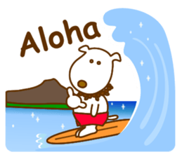 The dog which lives at Hawaii sticker #9062332