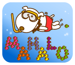 The dog which lives at Hawaii sticker #9062333