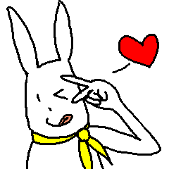 His rabbit is