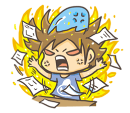 Dolphin MAN Happy partner sticker #9062382