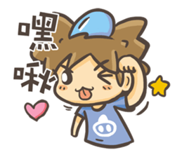 Dolphin MAN Happy partner sticker #9062405