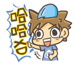 Dolphin MAN Happy partner sticker #9062411