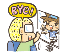 Dolphin MAN Happy partner sticker #9062413