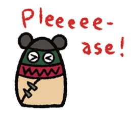 Punching Bag! Panda , bear or other...? sticker #9062782