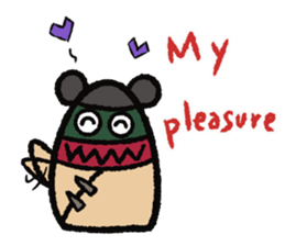 Punching Bag! Panda , bear or other...? sticker #9062784