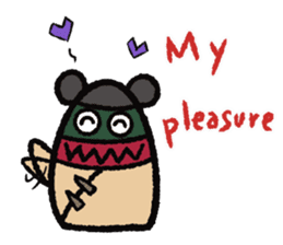 Punching Bag! Panda , bear or other...? sticker #9062784