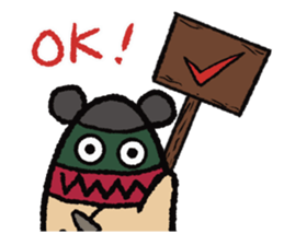 Punching Bag! Panda , bear or other...? sticker #9062790