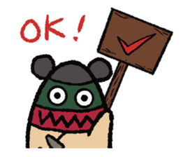 Punching Bag! Panda , bear or other...? sticker #9062790