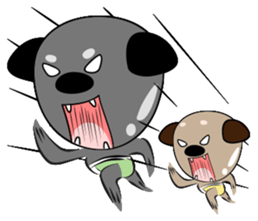 Baby twins Dog sticker #9063164