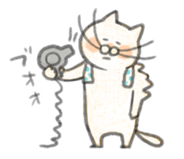 Cat and oranges sticker #9064242