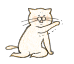 Cat and oranges sticker #9064244