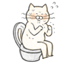 Cat and oranges sticker #9064266