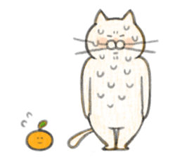 Cat and oranges sticker #9064270