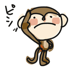 Serious monkey sticker #9065158
