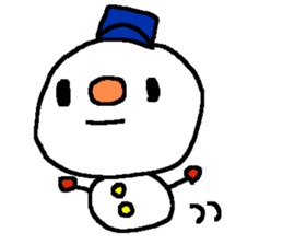 Snow man sticker! sticker #9065971