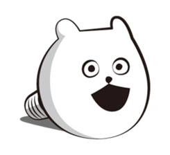 Cute white bears Vol.5 sticker #9066102