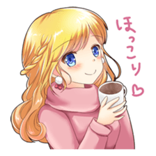 Christmas conversation Japanese Moe sticker #9066498