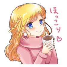Christmas conversation Japanese Moe sticker #9066498