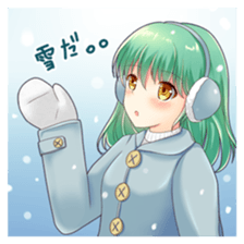 Christmas conversation Japanese Moe sticker #9066499