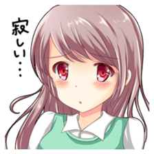 Christmas conversation Japanese Moe sticker #9066503