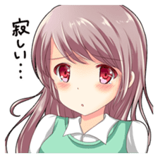 Christmas conversation Japanese Moe sticker #9066503