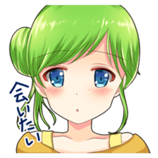 Christmas conversation Japanese Moe sticker #9066509