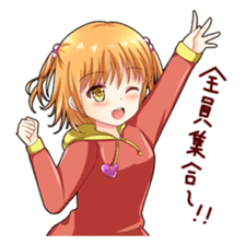 Christmas conversation Japanese Moe sticker #9066519