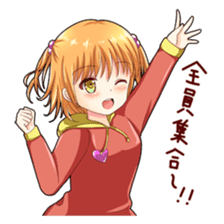 Christmas conversation Japanese Moe sticker #9066519