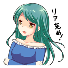 Christmas conversation Japanese Moe sticker #9066522