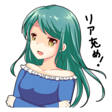 Christmas conversation Japanese Moe sticker #9066522