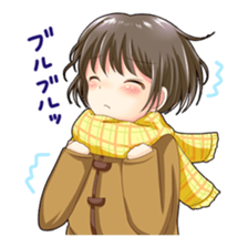 Christmas conversation Japanese Moe sticker #9066530