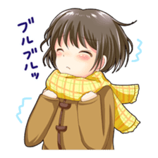 Christmas conversation Japanese Moe sticker #9066530