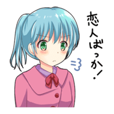 Christmas conversation Japanese Moe sticker #9066531
