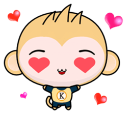 QQ Round Monkey (Practical Chinese) sticker #9066945