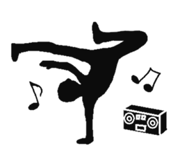 Human shadow sticker #9066982