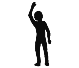 Human shadow sticker #9066986