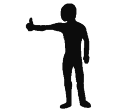 Human shadow sticker #9066987