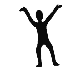 Human shadow sticker #9066988