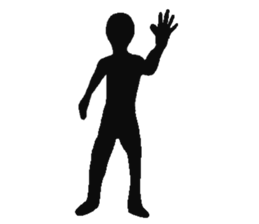 Human shadow sticker #9067001