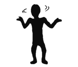 Human shadow sticker #9067007